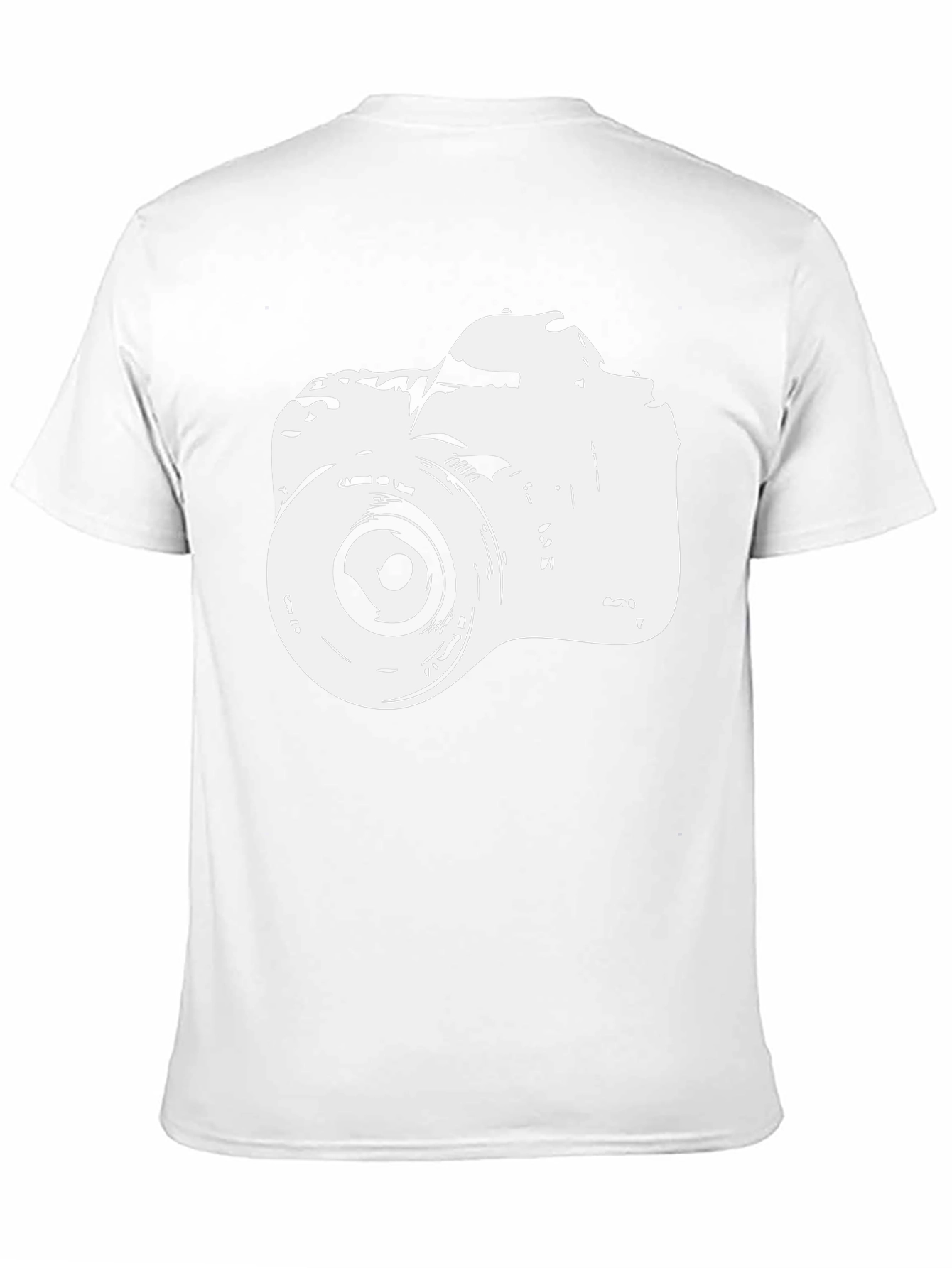 Camiseta Negra con Diseño de Cámara para Fotógrafos
