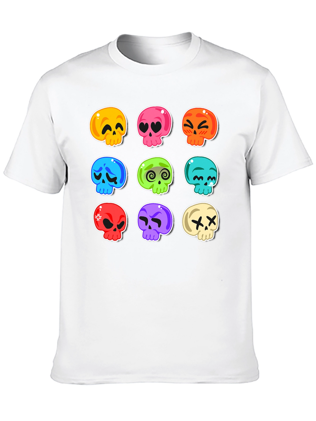 Camiseta Negra con Calaveras de Emociones