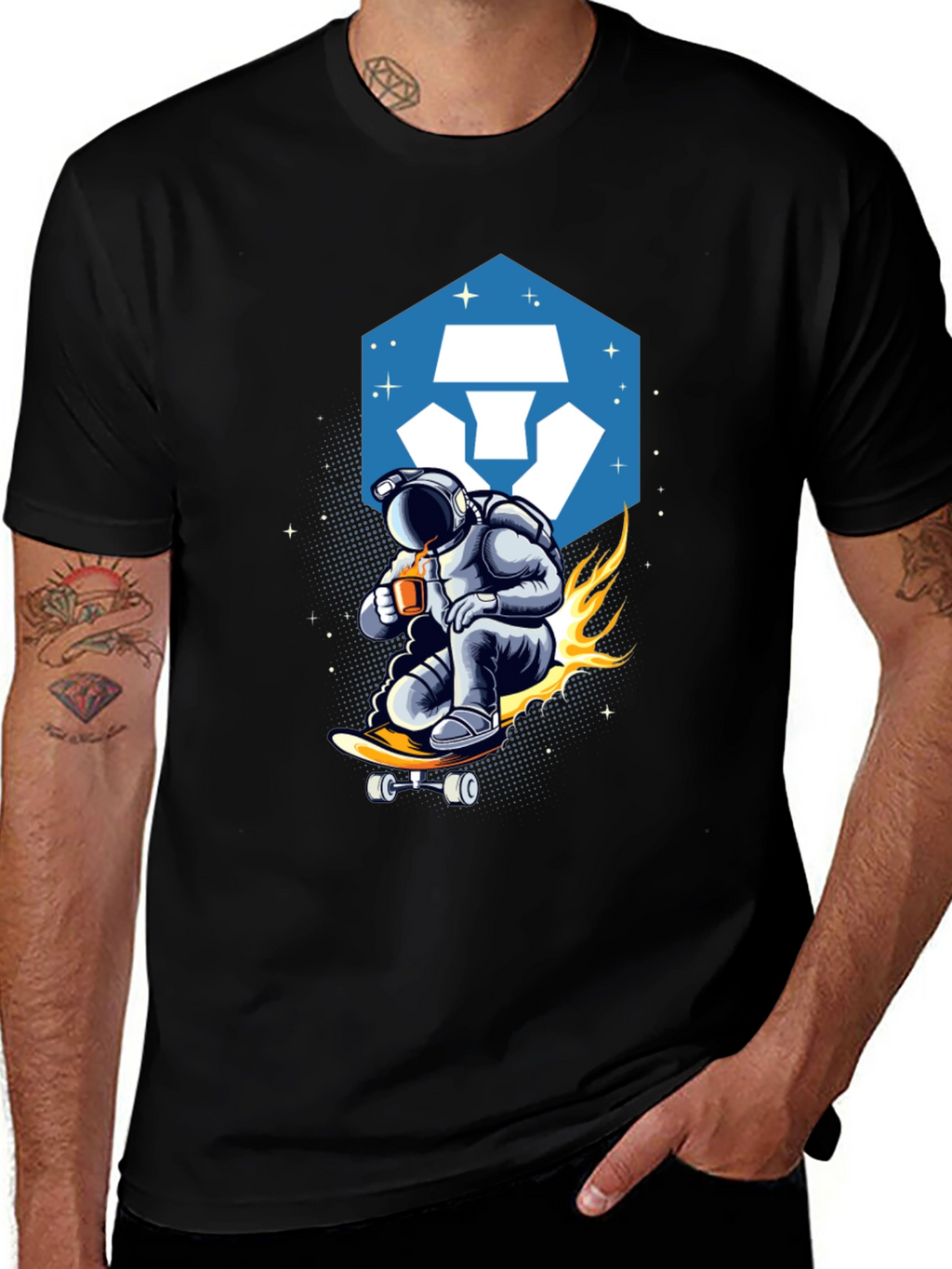 Camiseta Crypto.com Astronauta Skater