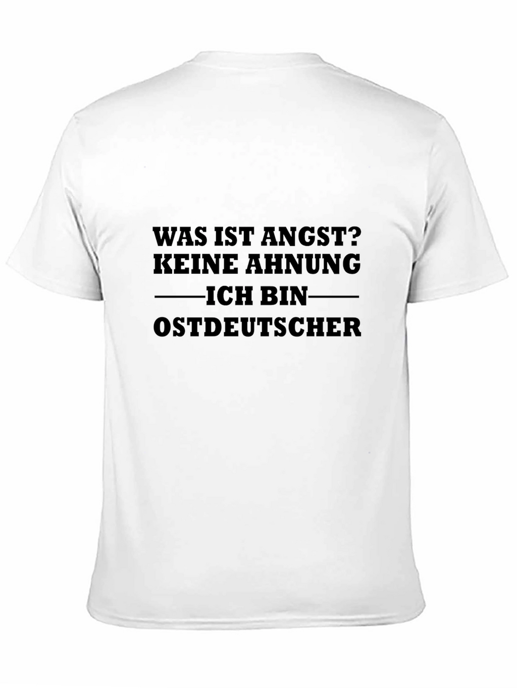 Camiseta Hombre Negra con Texto Alemán