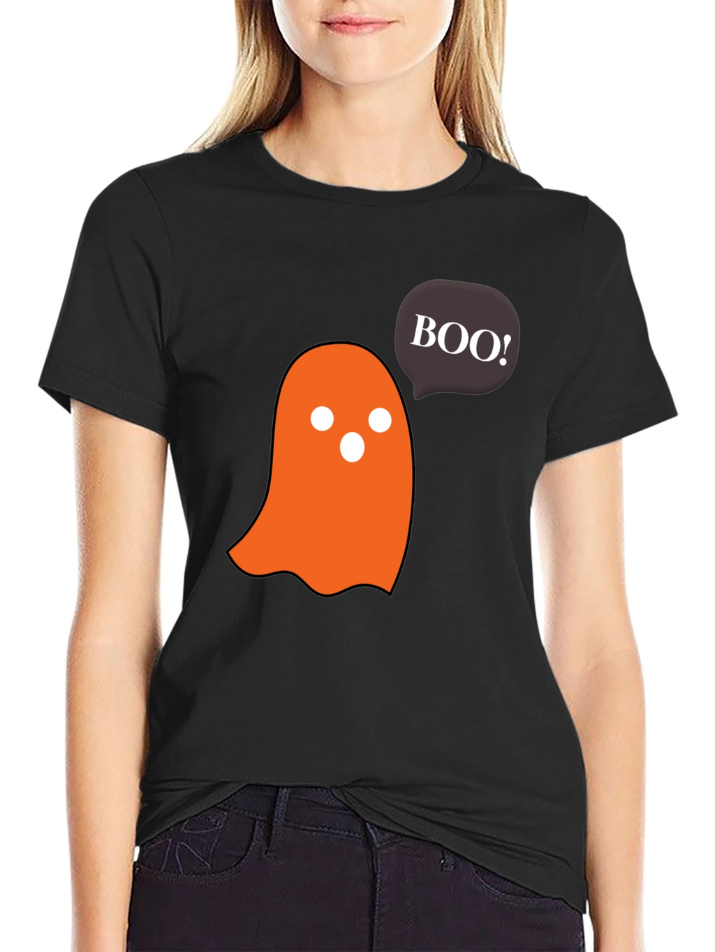 Camiseta Halloween Fantasma Boo! Diseño Divertido