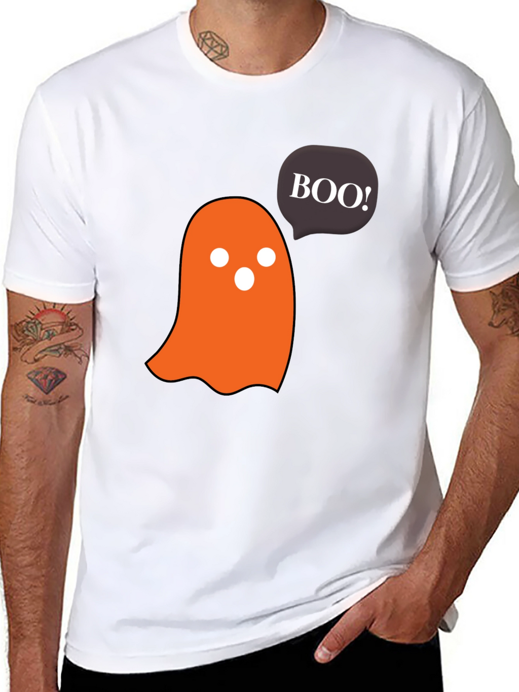 Camiseta Halloween Fantasma Boo! Diseño Divertido