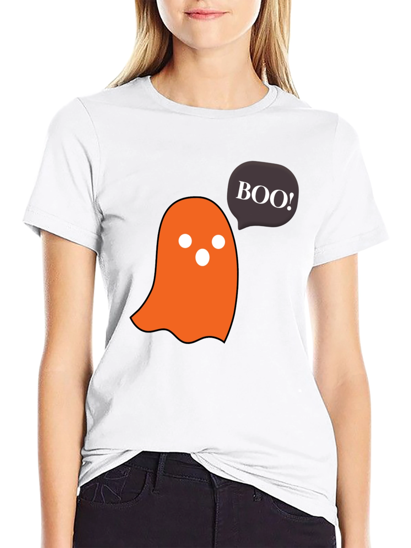 Camiseta Halloween Fantasma Boo! Diseño Divertido