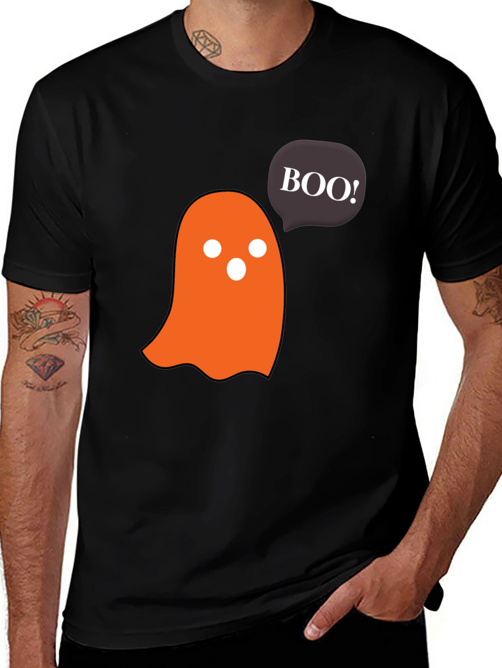 Camiseta Halloween Fantasma Boo! Diseño Divertido