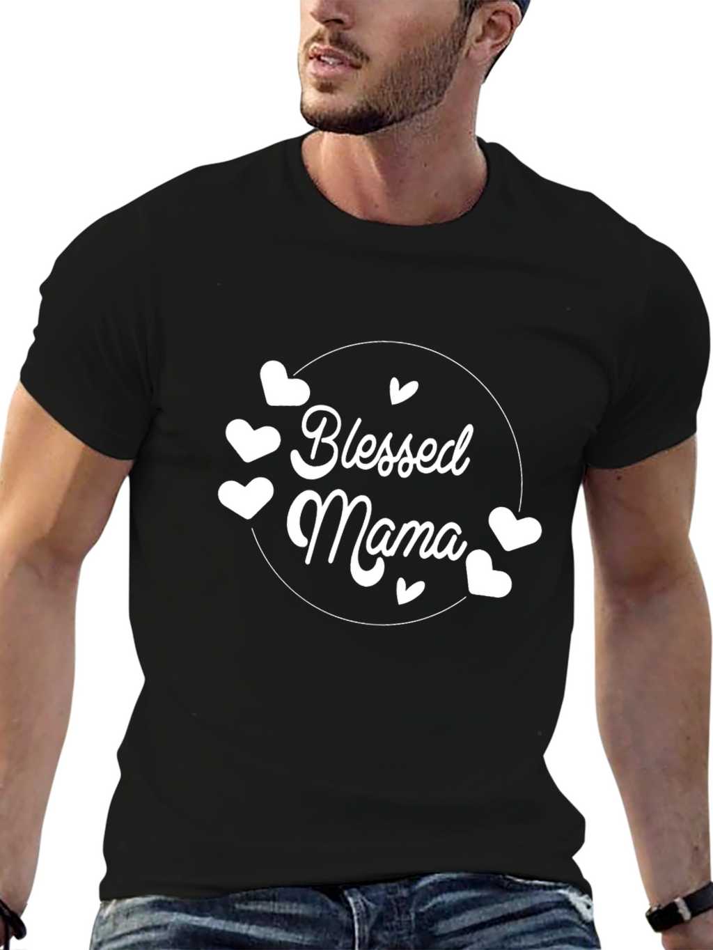 Camiseta Negra Blessed Mama