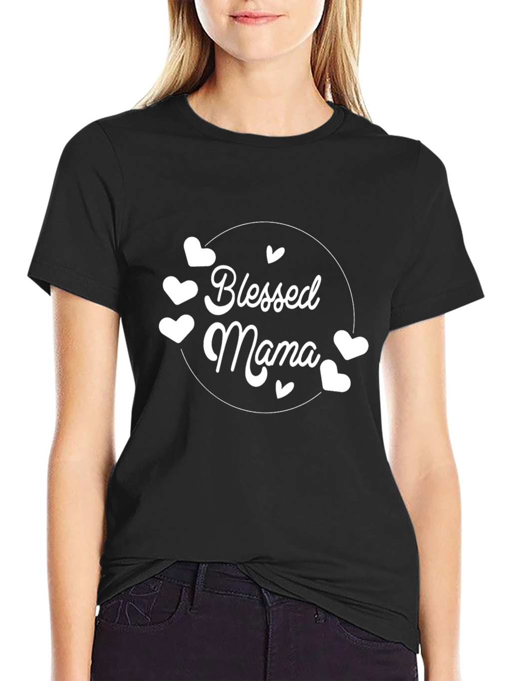 Camiseta Negra Blessed Mama