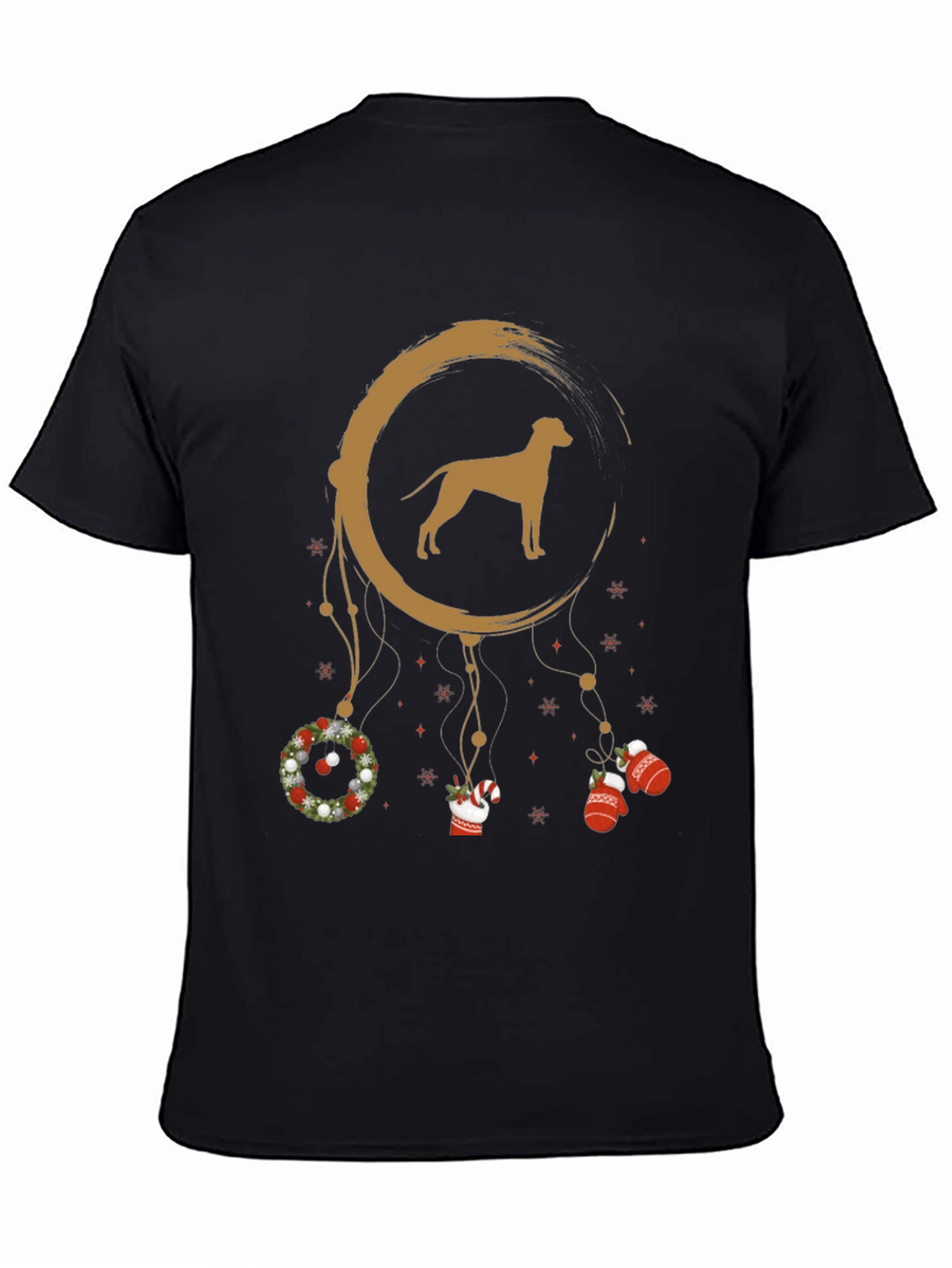 Camiseta Hombre Diseño Navidad Perro