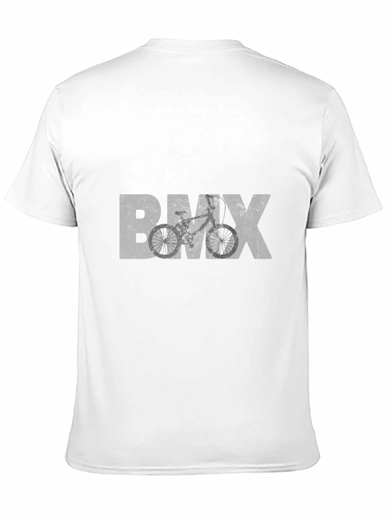 Camiseta Negra BMX Estilo Grunge para Hombre