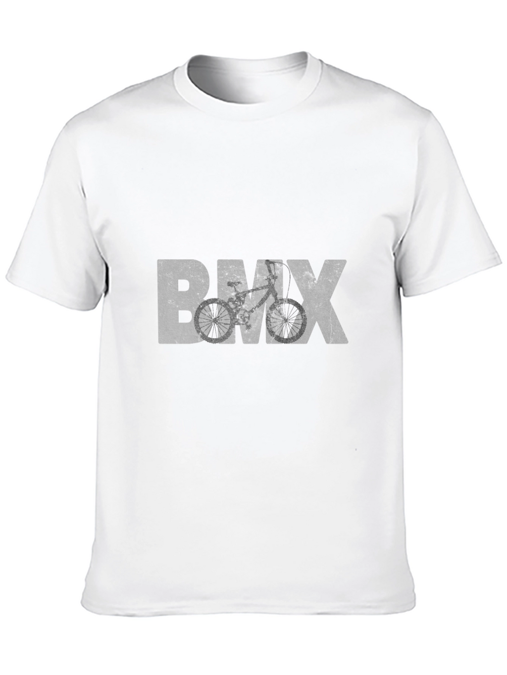 Camiseta Negra BMX Estilo Grunge para Hombre