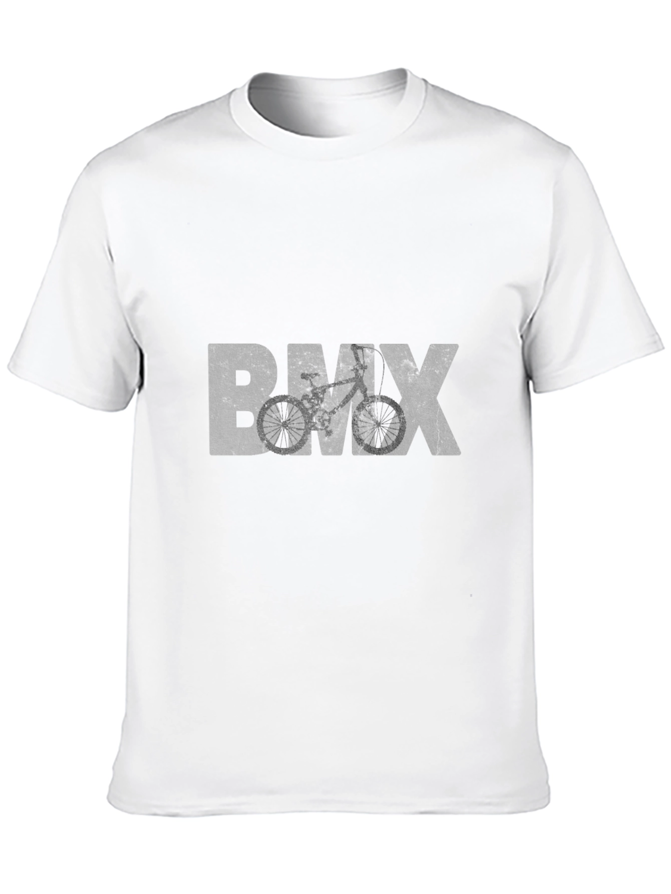 Camiseta Negra BMX Estilo Grunge para Hombre