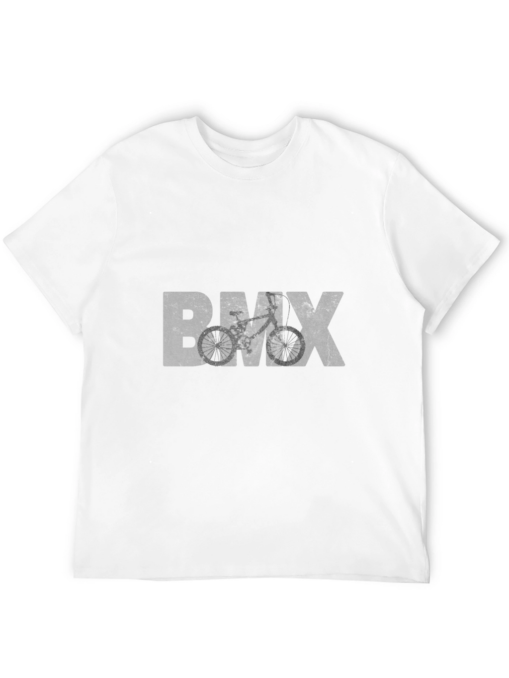 Camiseta Negra BMX Estilo Grunge para Hombre