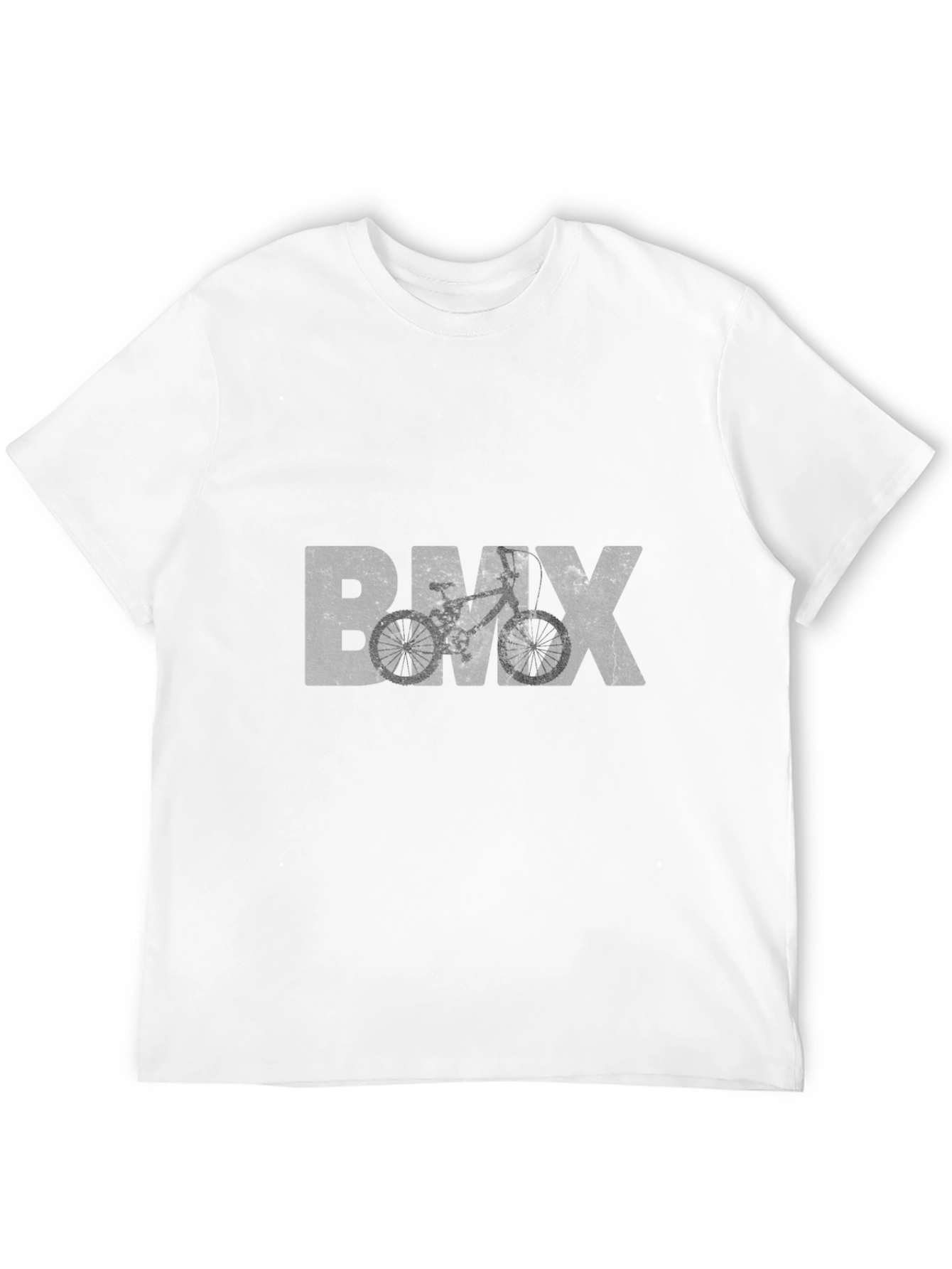 Camiseta Negra BMX Estilo Grunge para Hombre