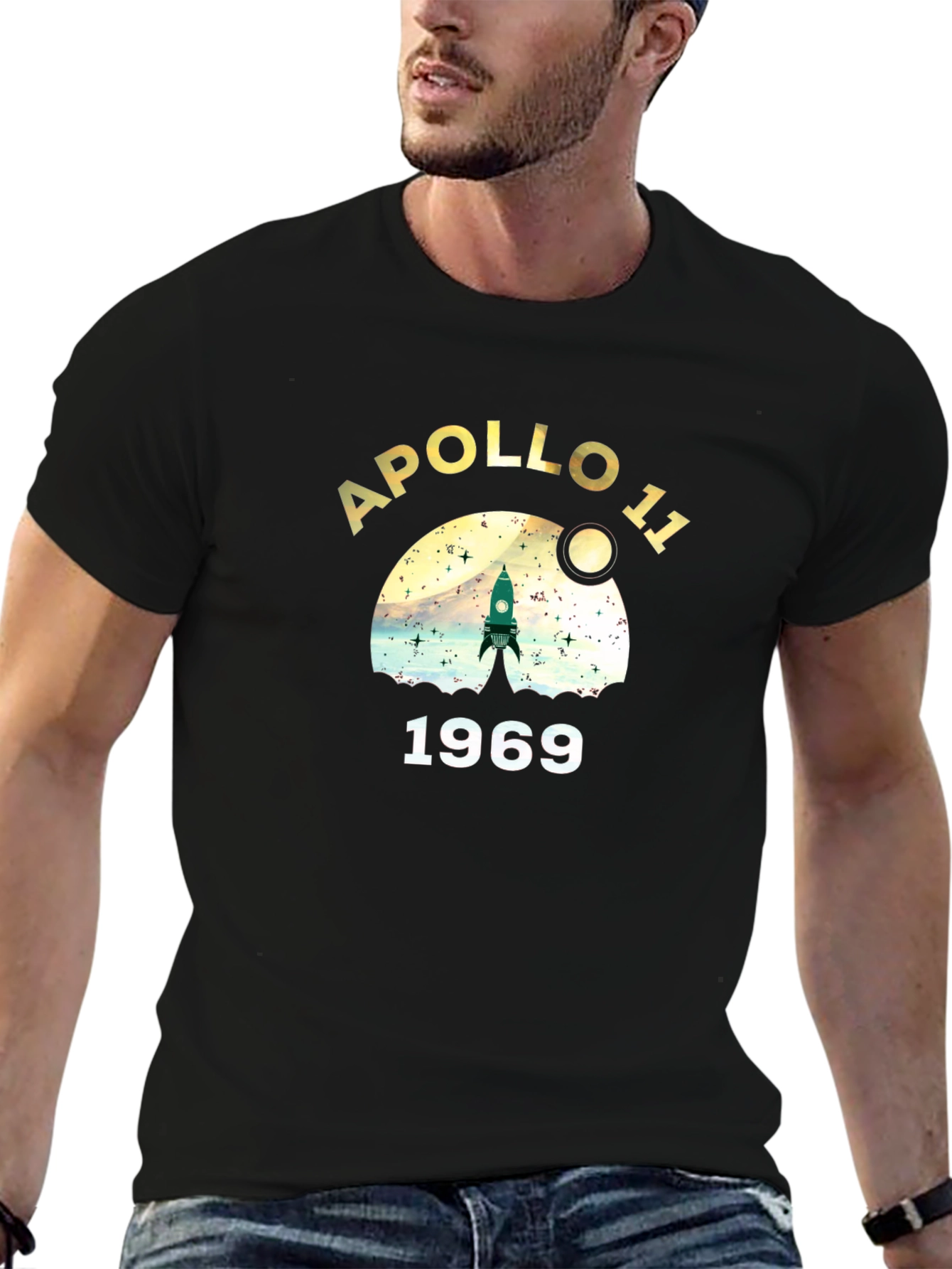 Camiseta Apollo 11 1969 Diseño Retro Espacial