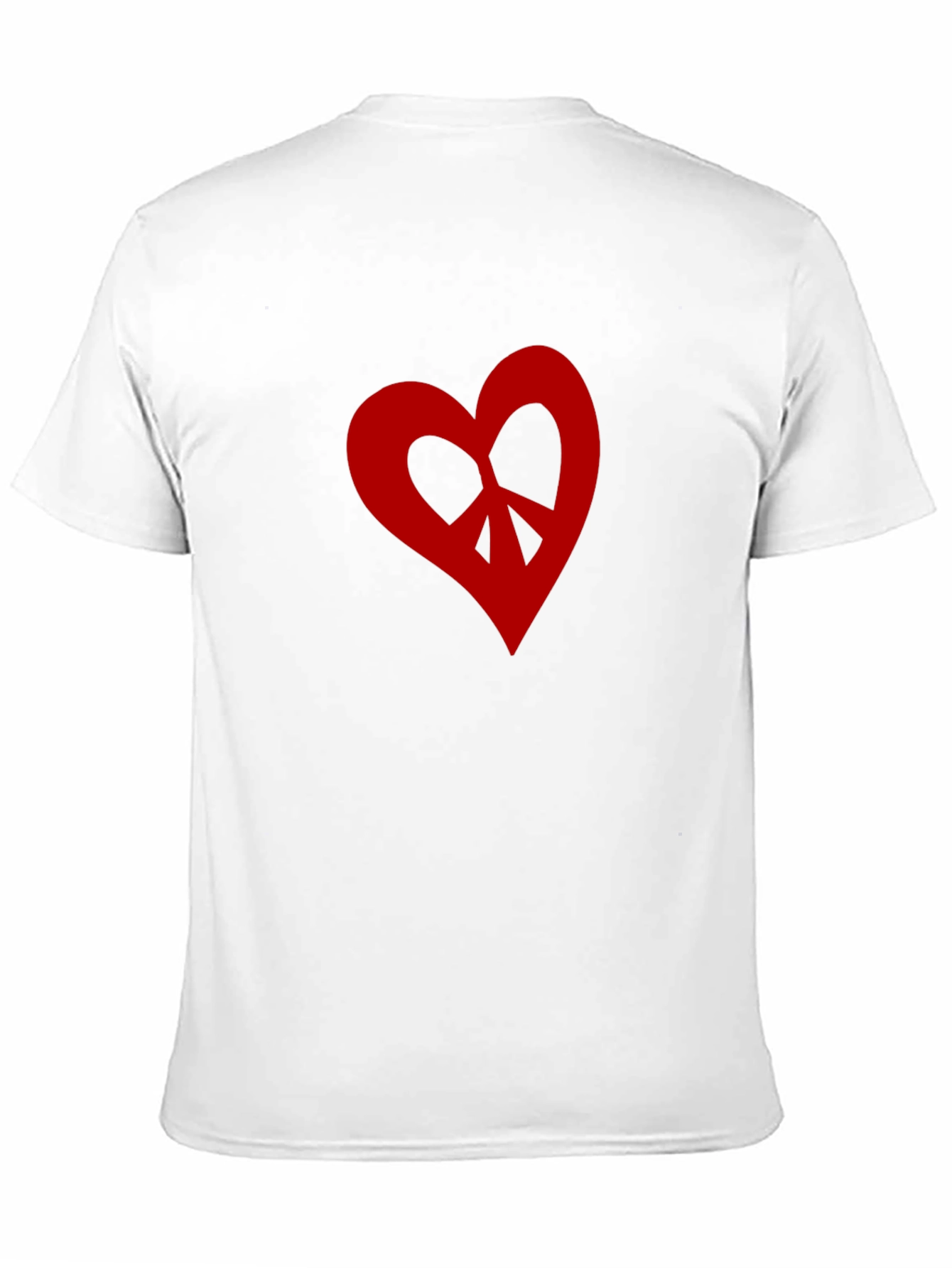 Camiseta Negra con Corazón Peace