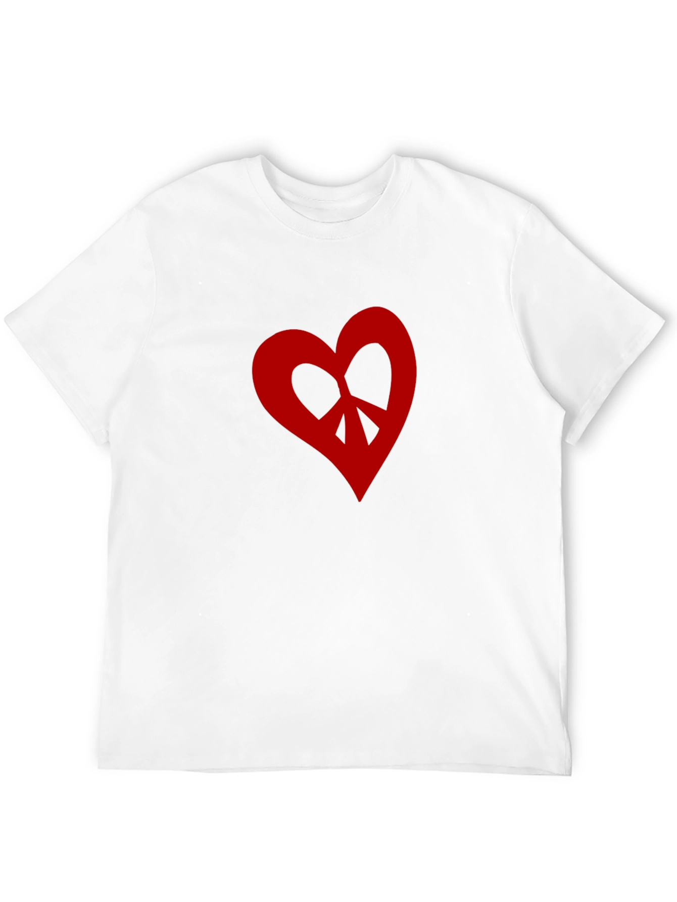 Camiseta Negra con Corazón Peace