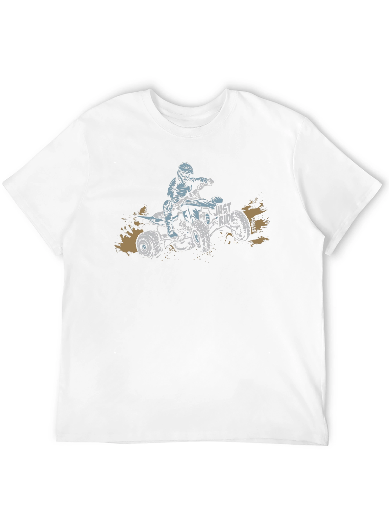 Camiseta Negra con Diseño de ATV Just Ride