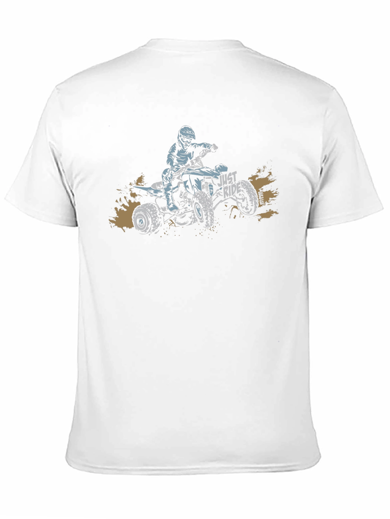 Camiseta Negra con Diseño de ATV Just Ride
