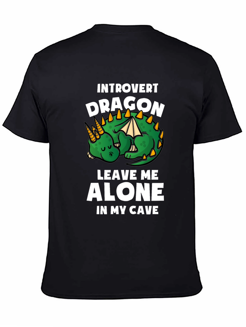 Camiseta Introvertido Dragón: Déjame En Mi Cueva