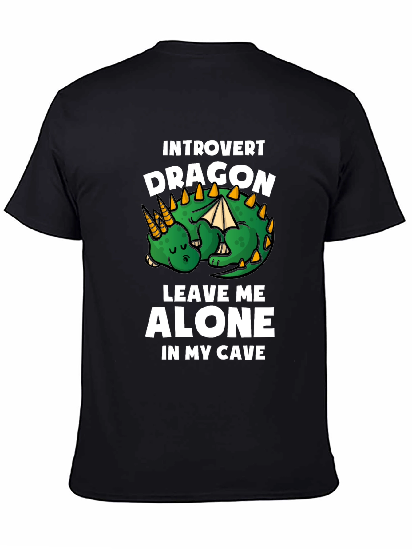 Camiseta Introvertido Dragón: Déjame En Mi Cueva