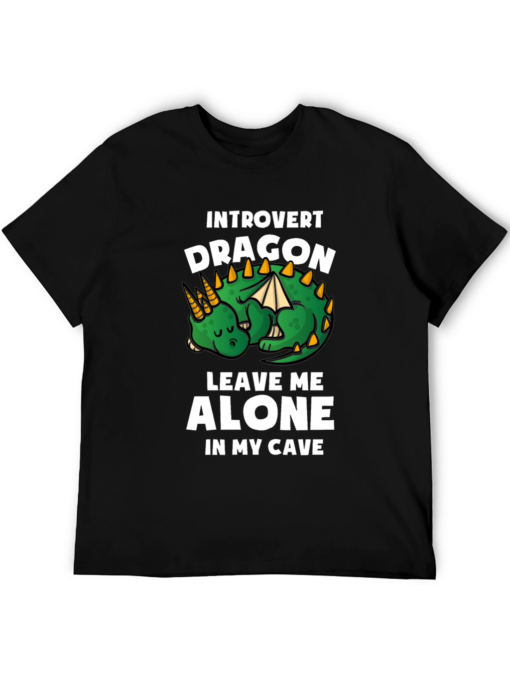 Camiseta Introvertido Dragón: Déjame En Mi Cueva