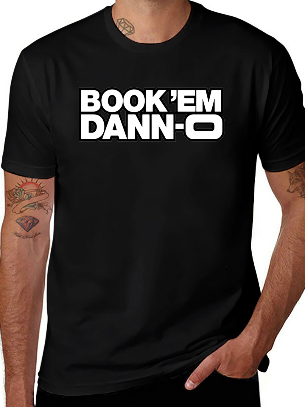 Camiseta Negra Book em Danno
