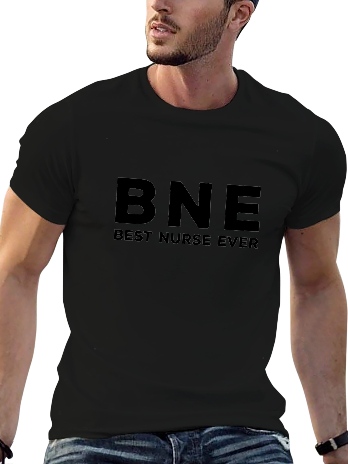 Camiseta Negra BNE Best Nurse Ever