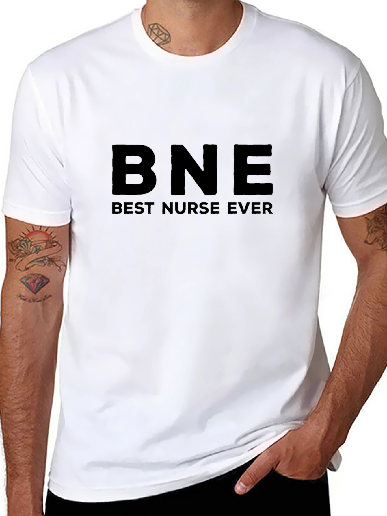 Camiseta Negra BNE Best Nurse Ever
