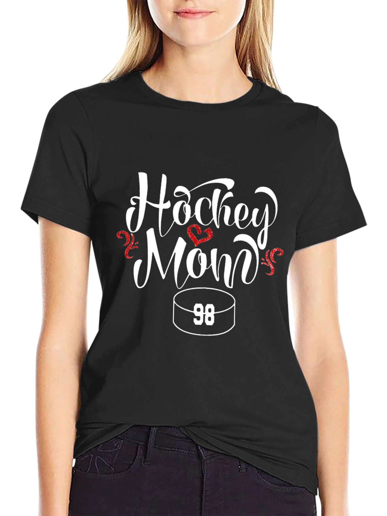 Camiseta Hockey Mom 98 - Regalo para Mamá
