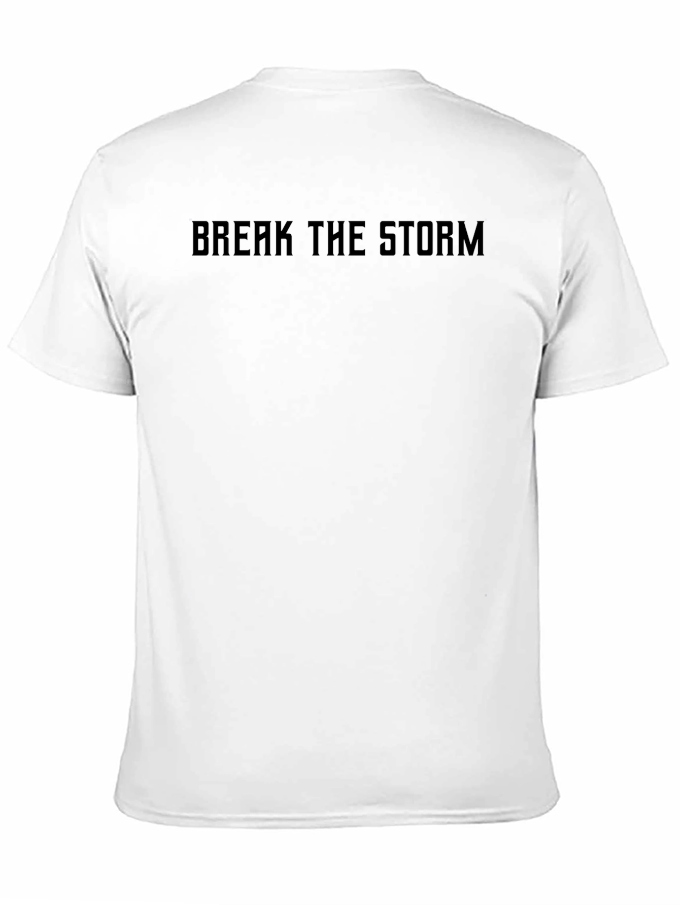 Camiseta Negra Break The Storm para Hombre
