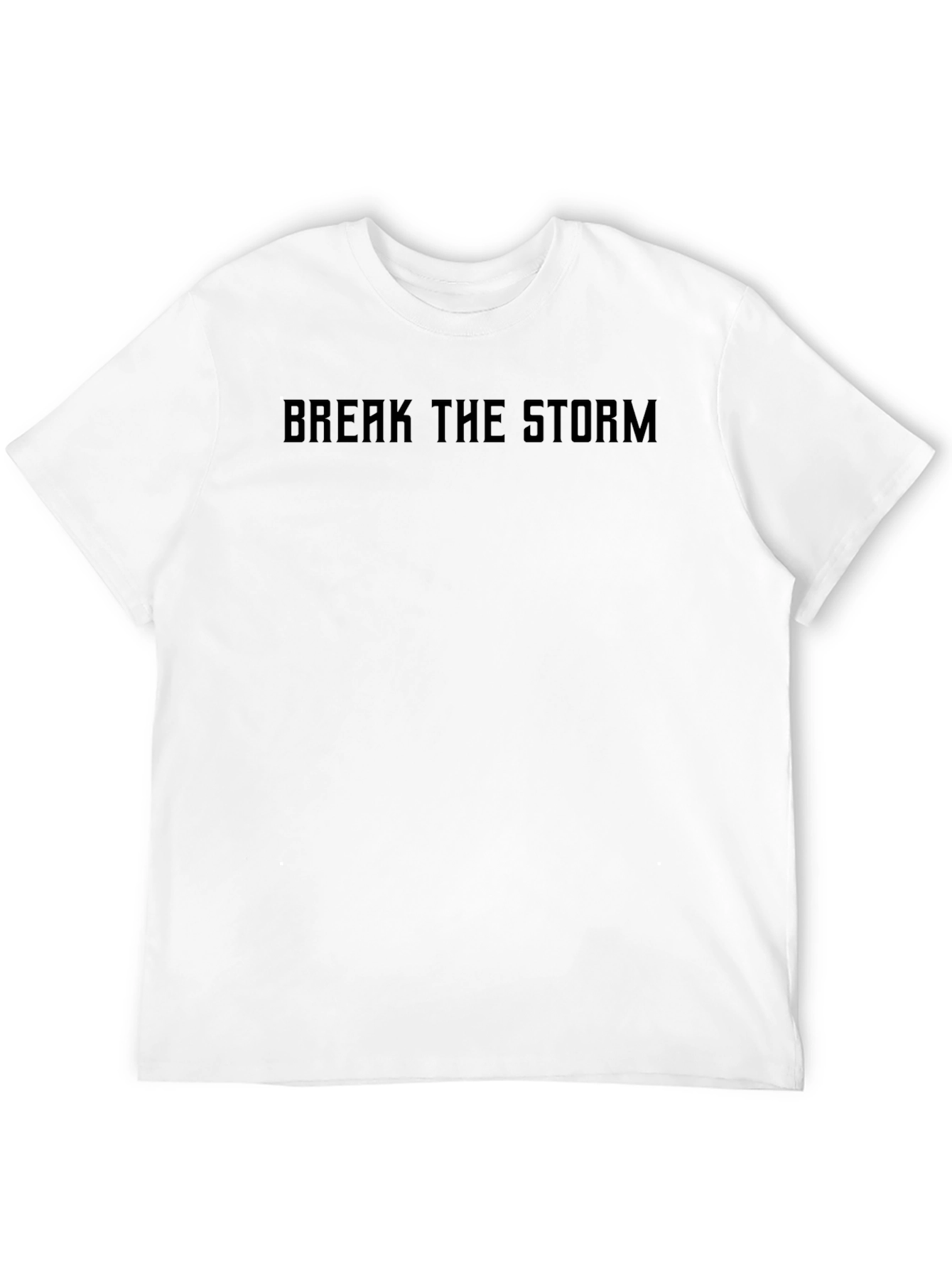 Camiseta Negra Break The Storm para Hombre