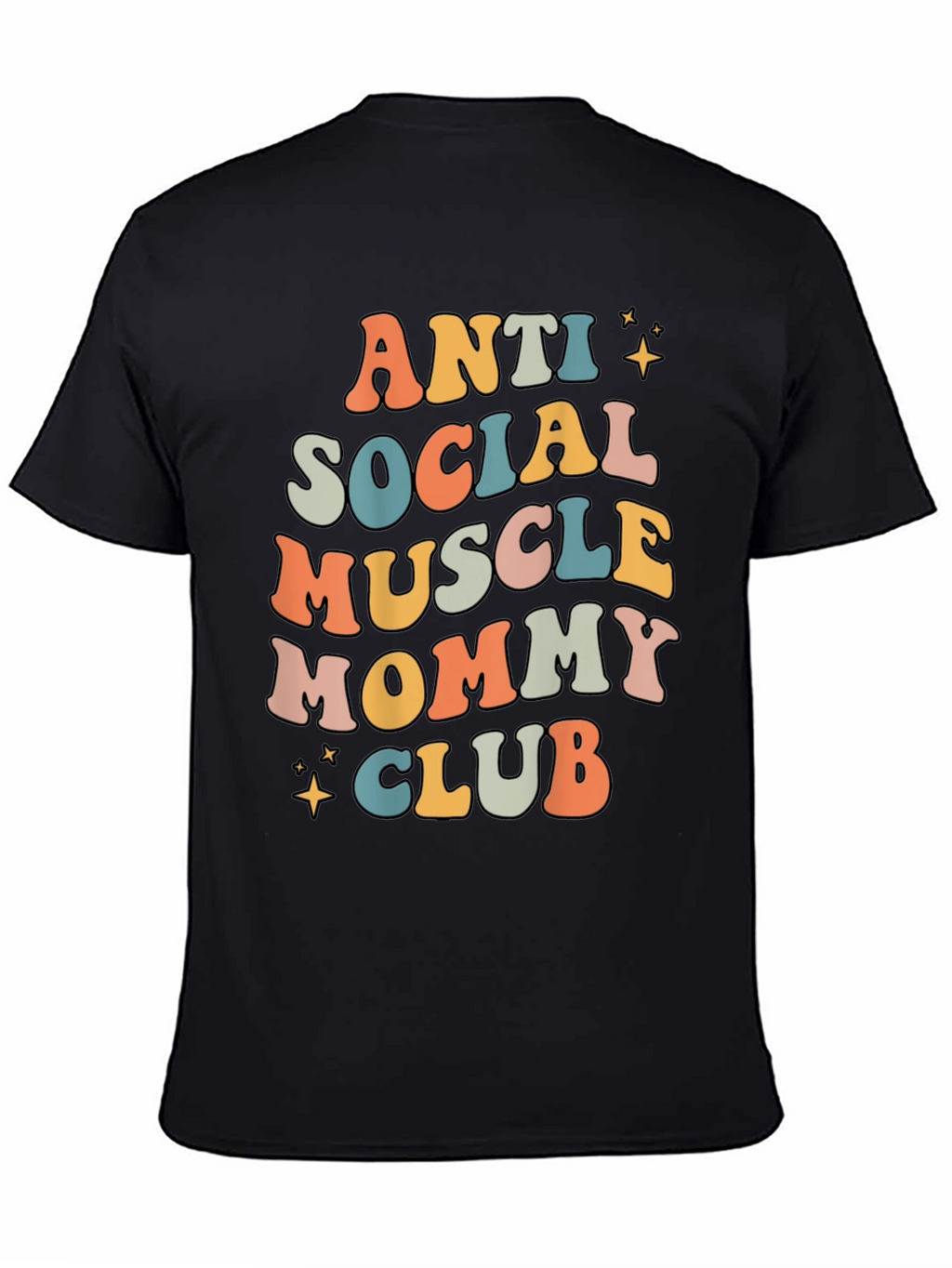 Camiseta Anti Social Muscle Mommy Club Negra