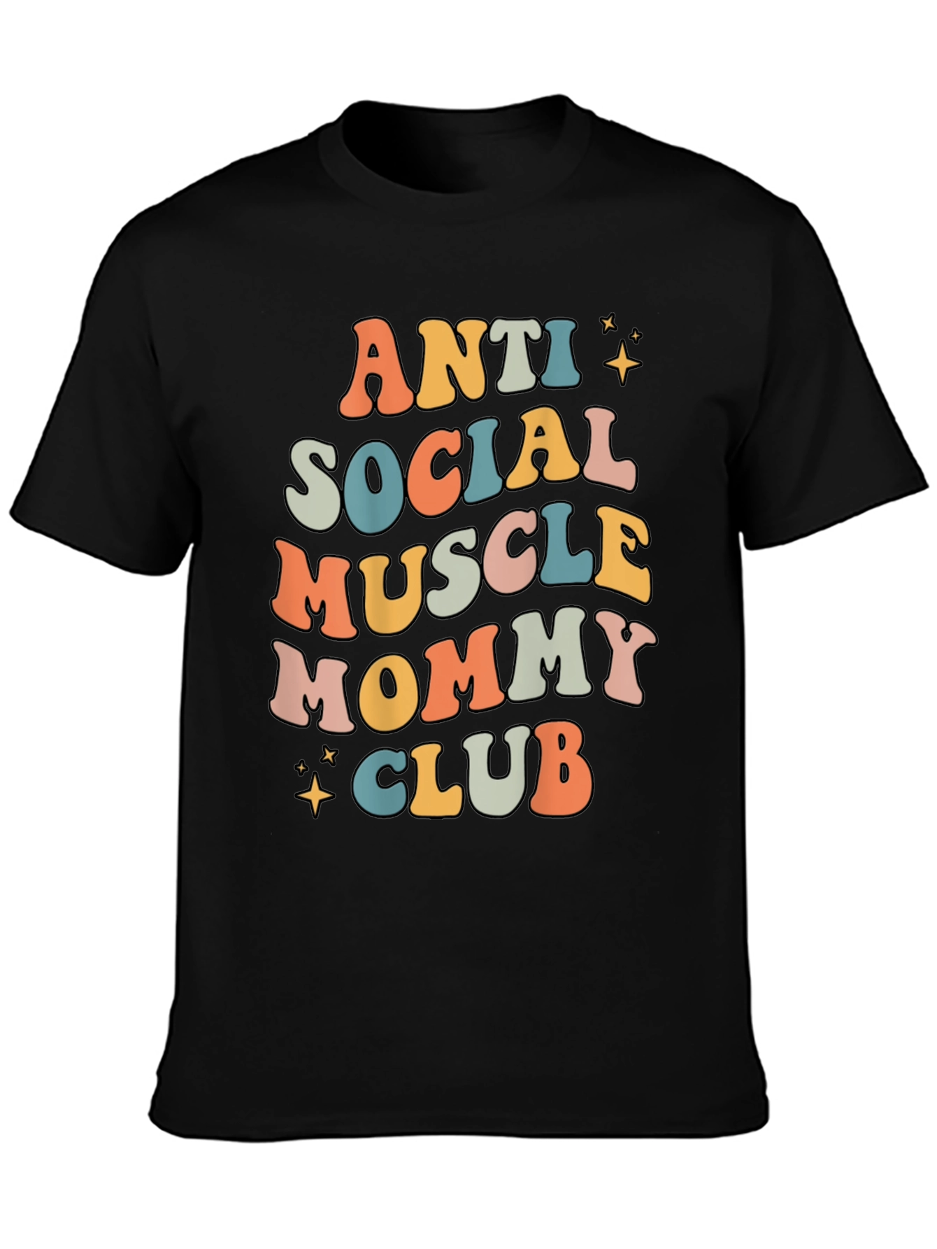 Camiseta Anti Social Muscle Mommy Club Negra