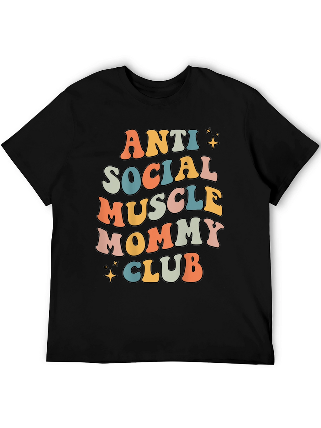 Camiseta Anti Social Muscle Mommy Club Negra