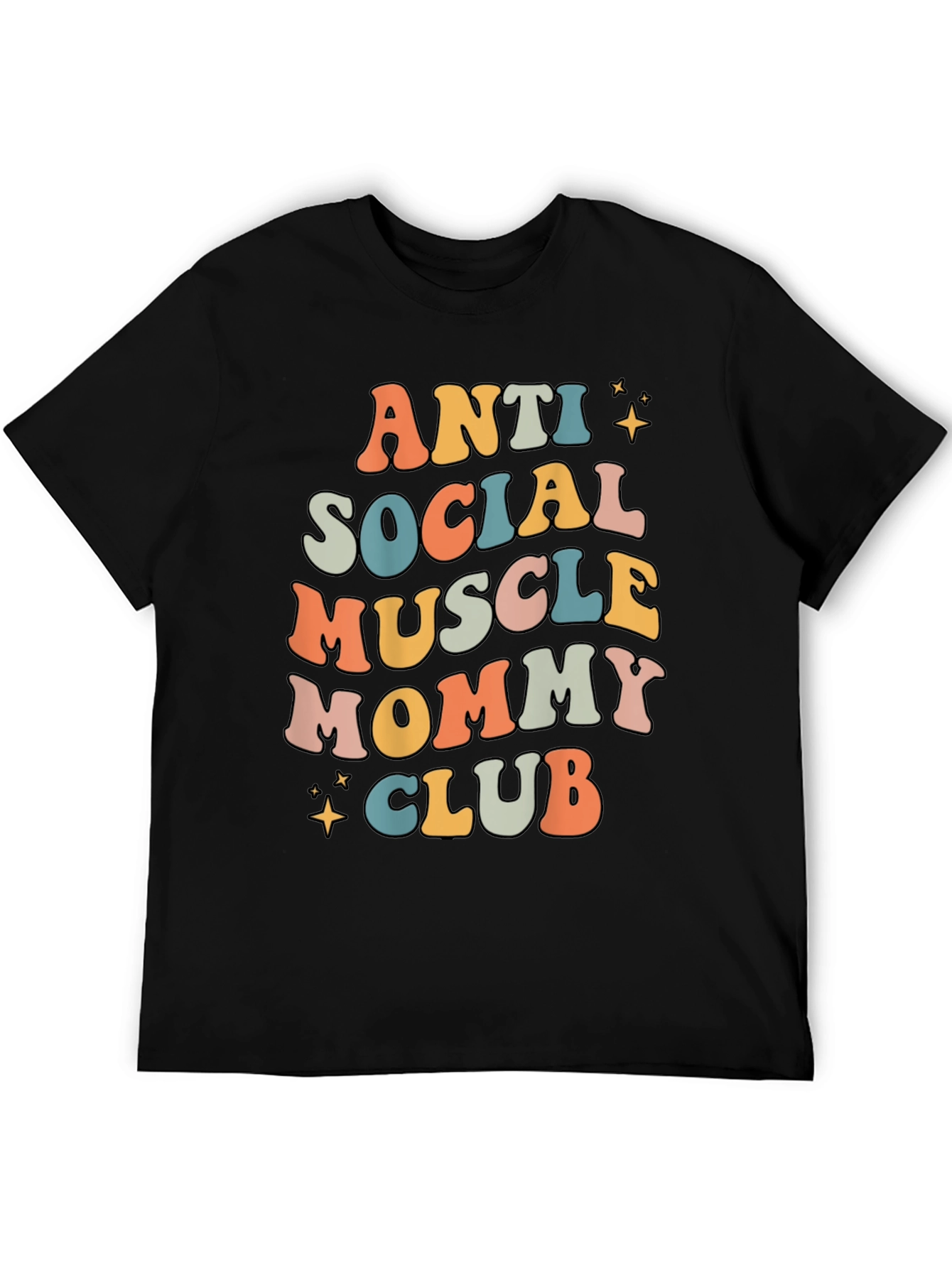 Camiseta Anti Social Muscle Mommy Club Negra