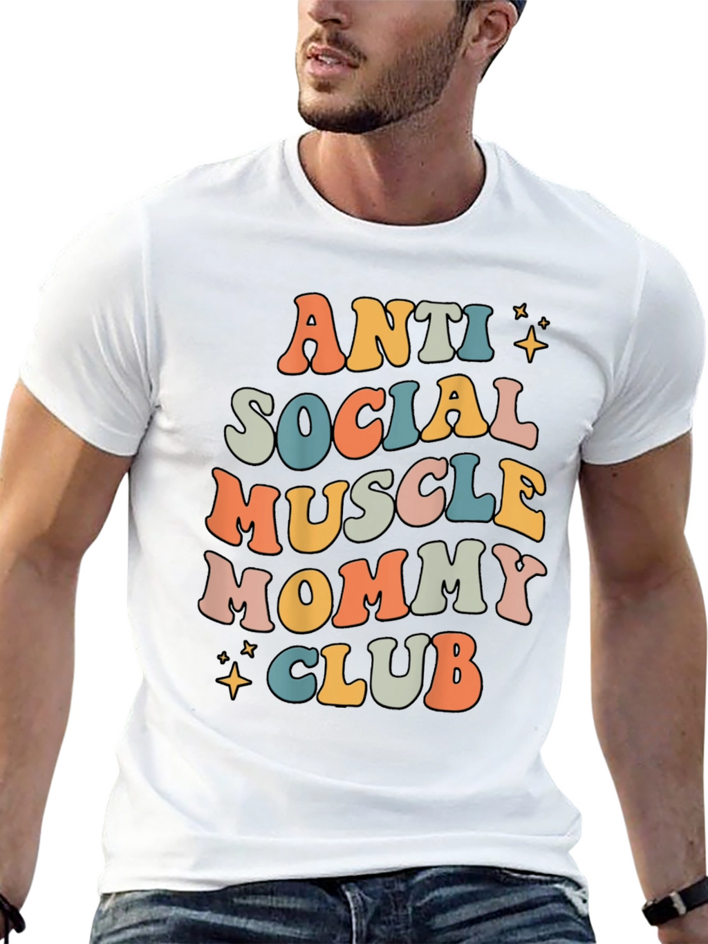 Camiseta Anti Social Muscle Mommy Club Negra
