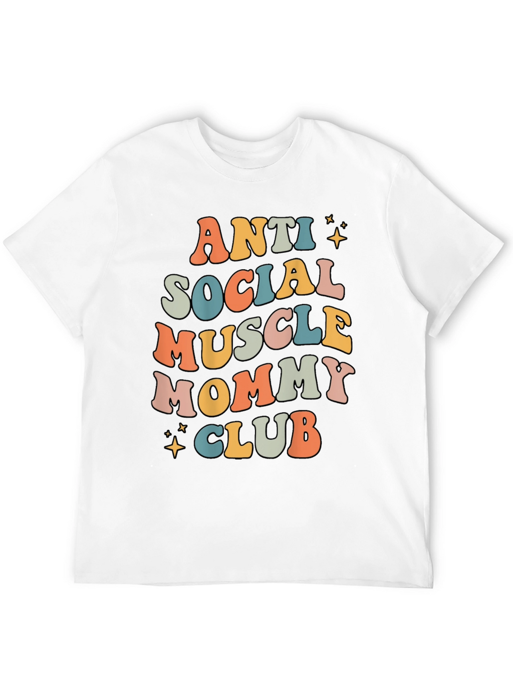 Camiseta Anti Social Muscle Mommy Club Negra