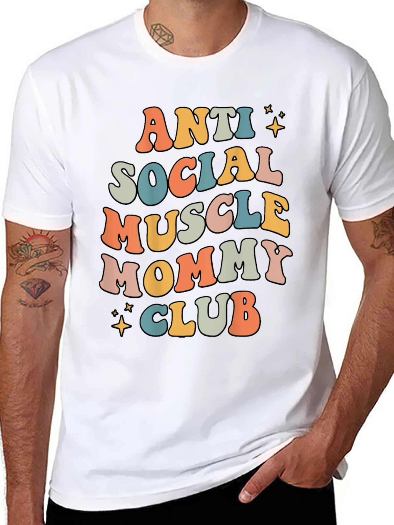 Camiseta Anti Social Muscle Mommy Club Negra