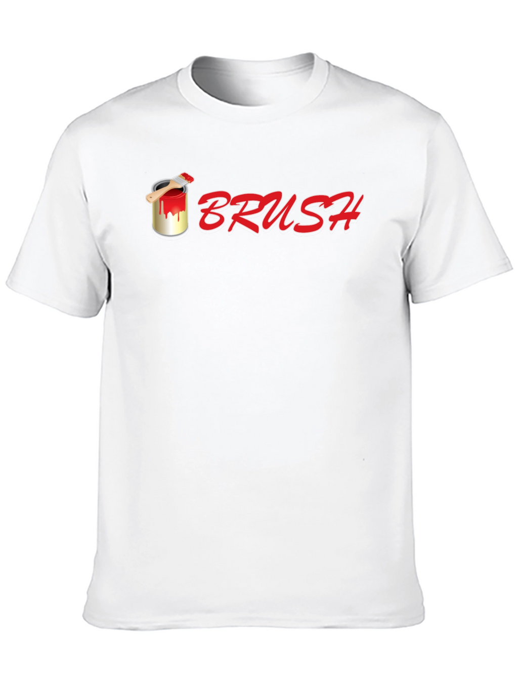 Camiseta Negra Brush con Diseño de Pintura