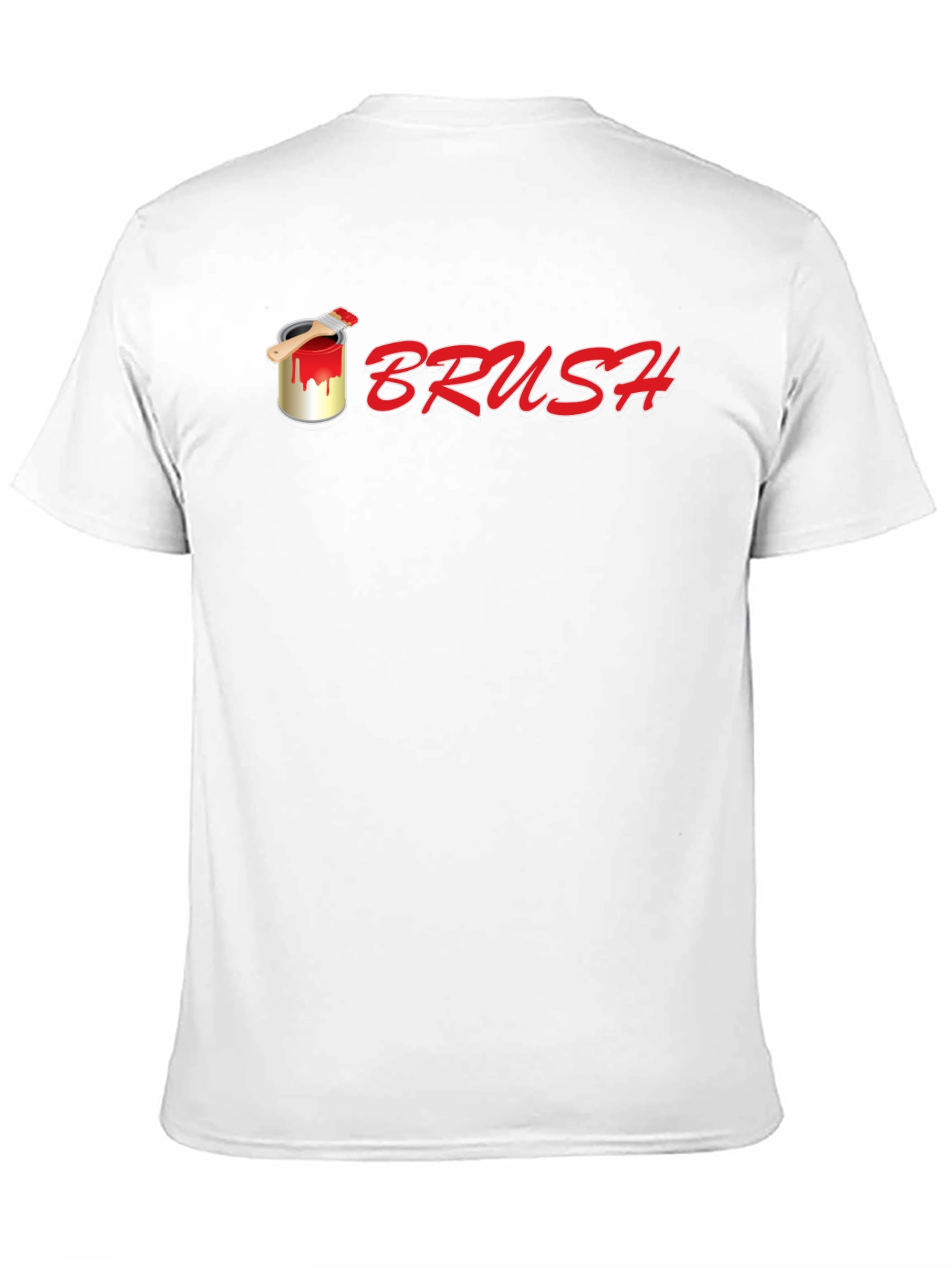 Camiseta Negra Brush con Diseño de Pintura