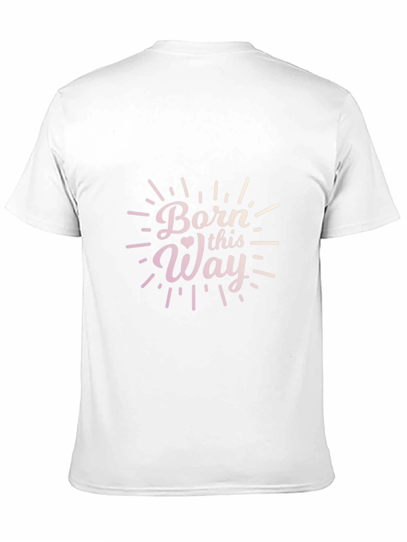 Camiseta Negra Born This Way Diseño Original