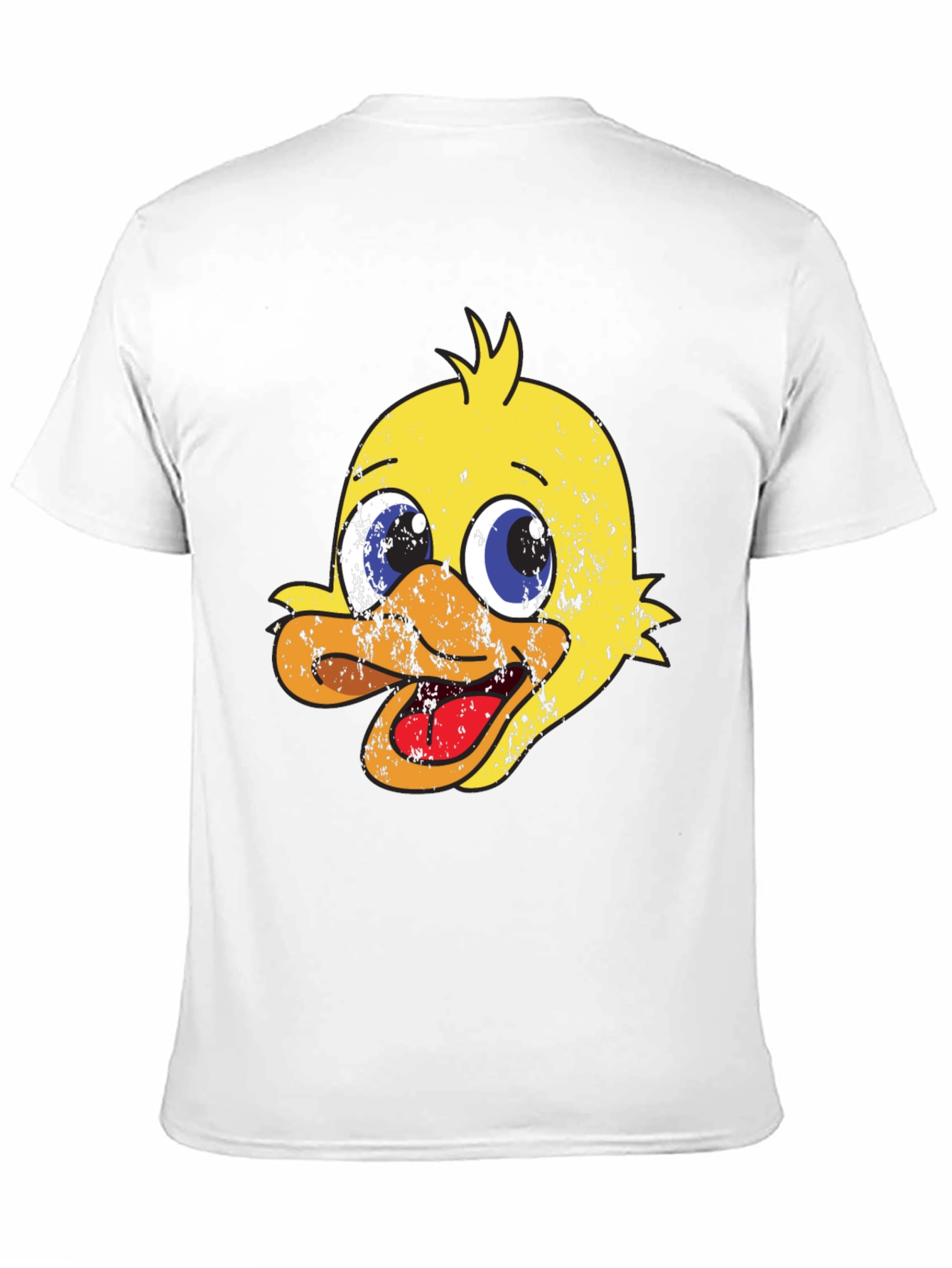 Camiseta Negra con Diseño de Pato Amarillo