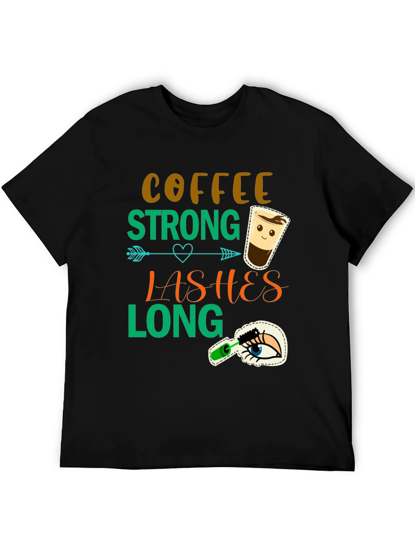 Camiseta Coffee Strong Lashes Long