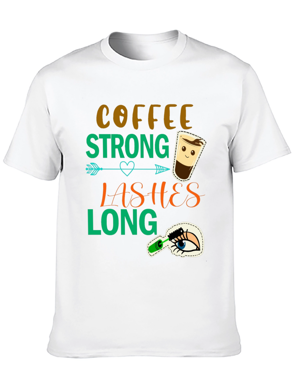 Camiseta Coffee Strong Lashes Long
