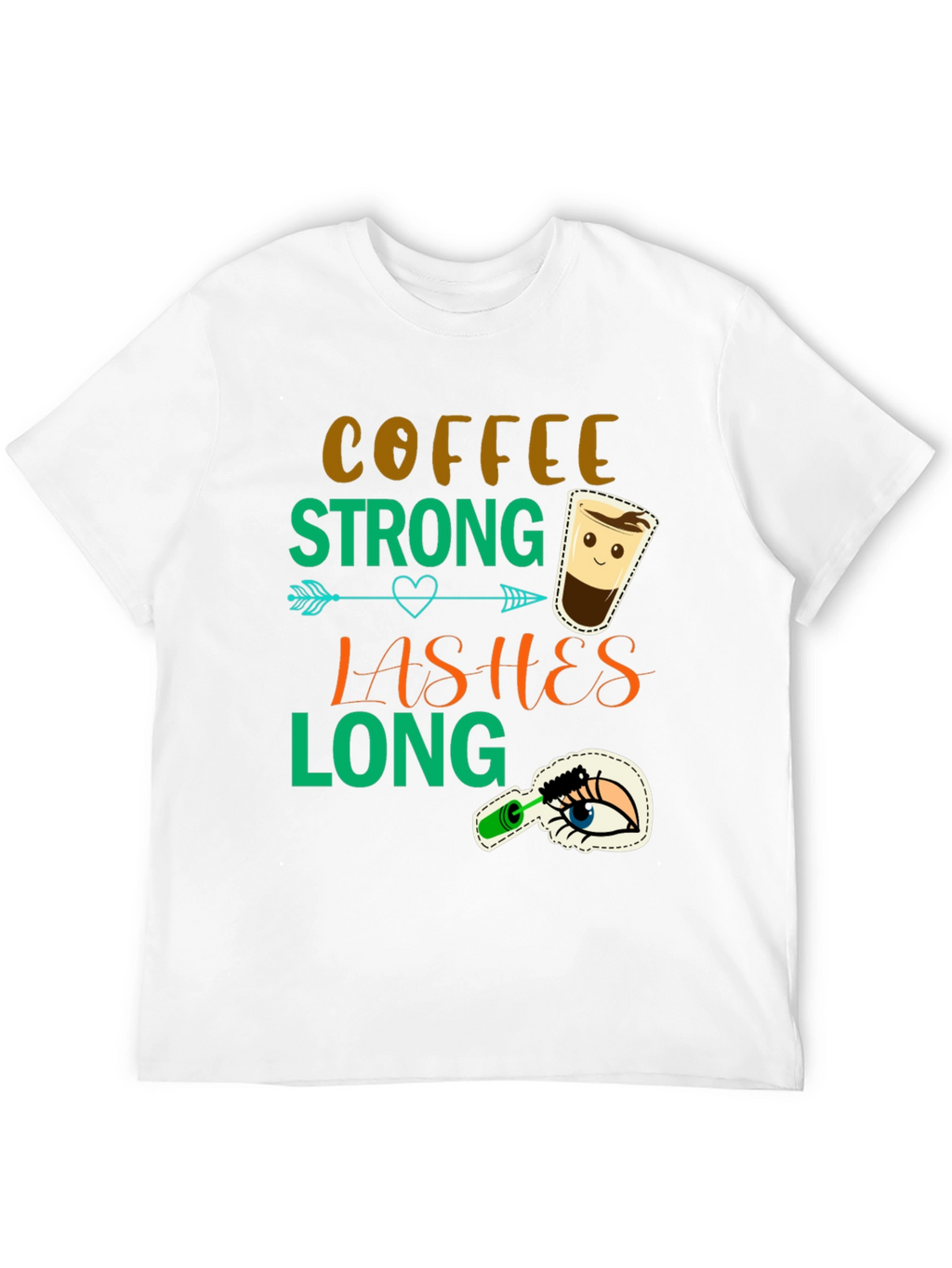 Camiseta Coffee Strong Lashes Long