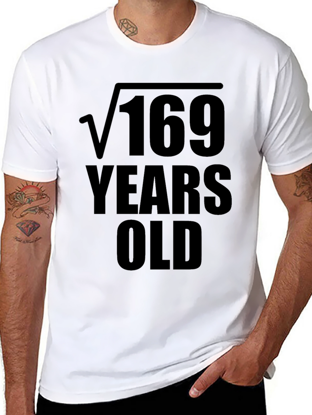 Camiseta Hombre: Raíz Cuadrada de 169