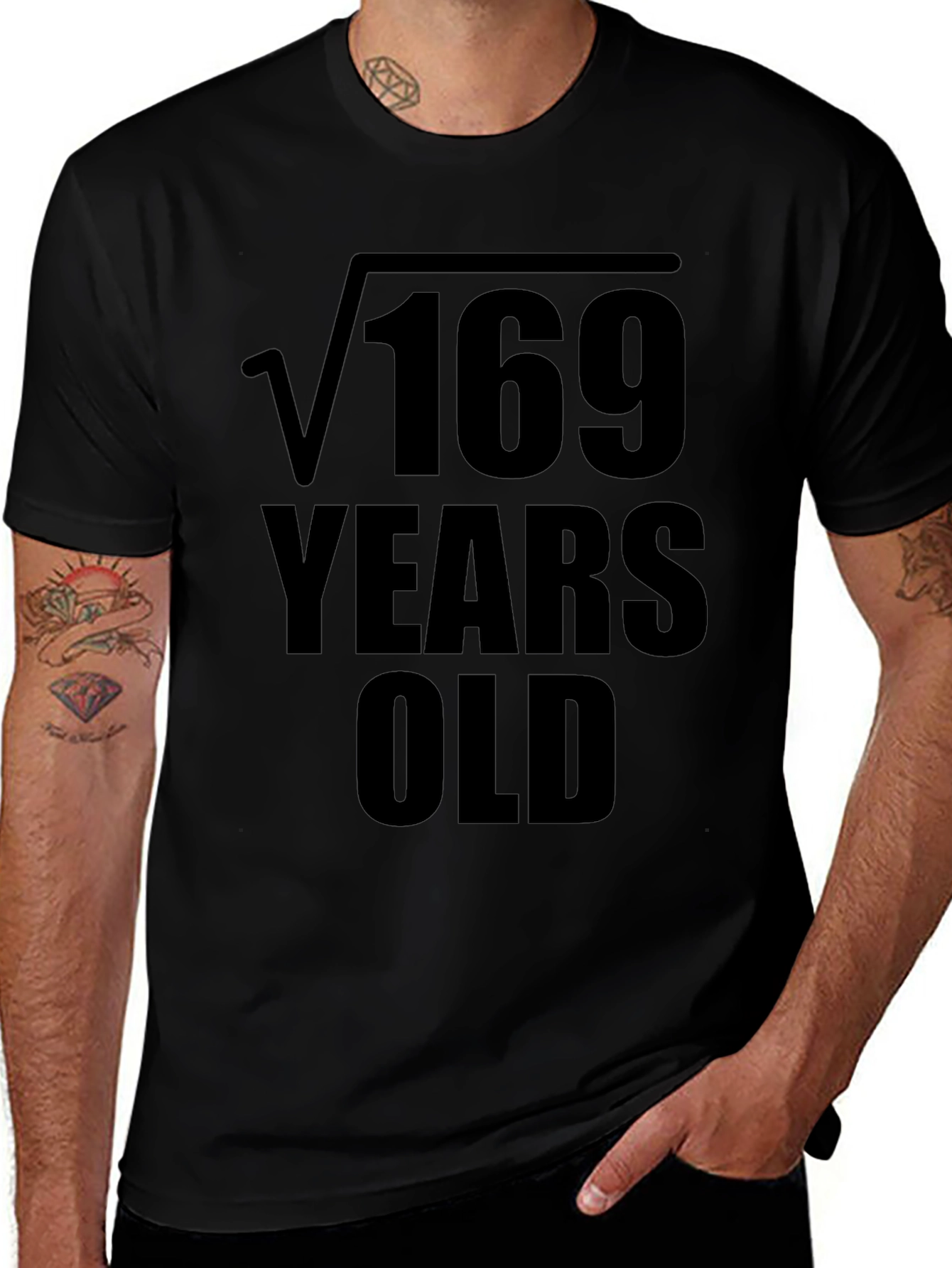 Camiseta Hombre: Raíz Cuadrada de 169
