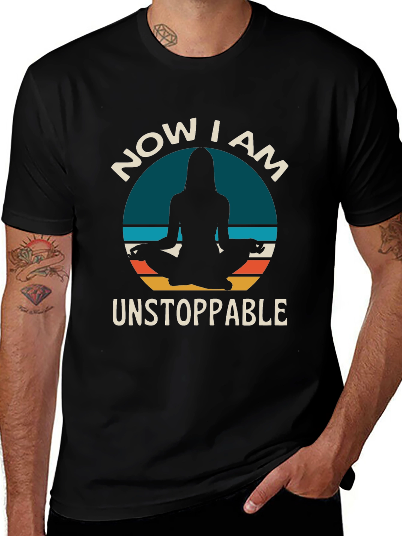 Camiseta Hombre Negra - Ahora Soy Imparable