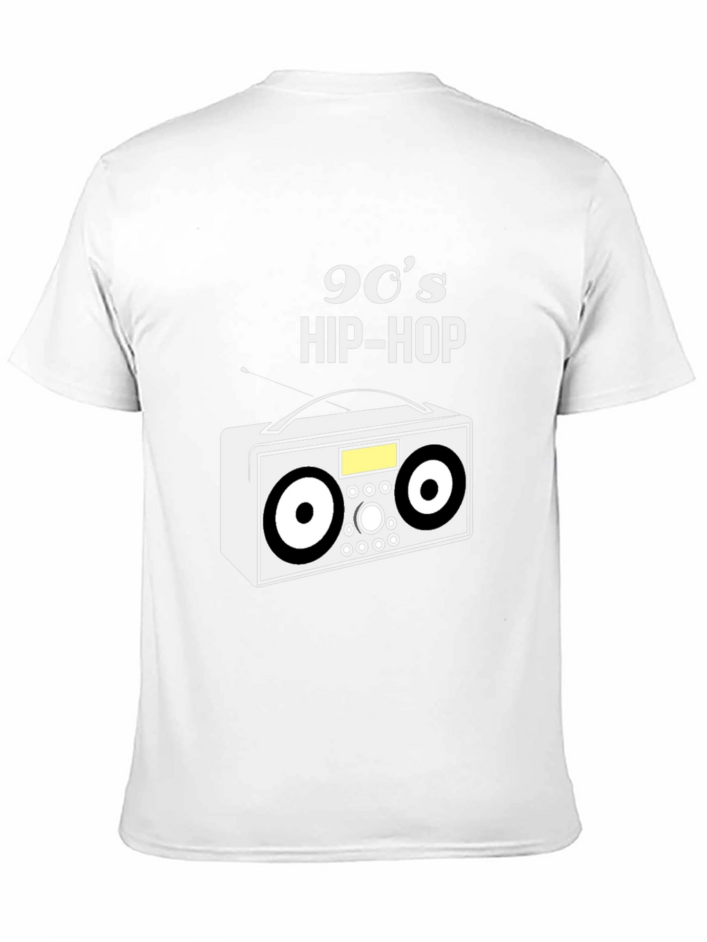 Camiseta Negra 90s Hip-Hop Retro