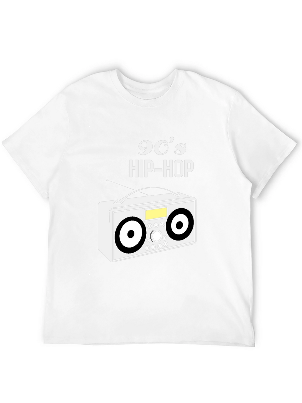 Camiseta Negra 90s Hip-Hop Retro