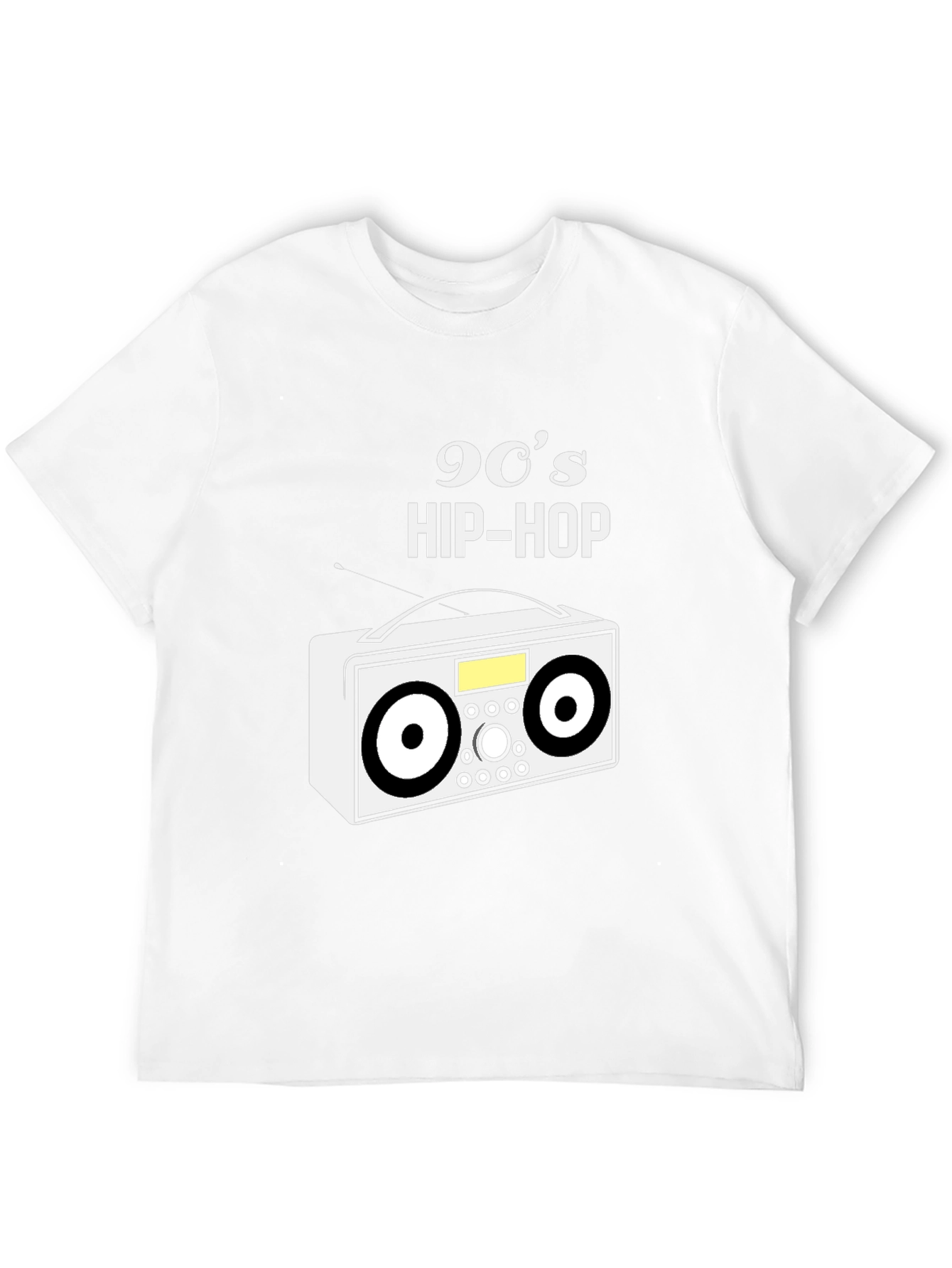 Camiseta Negra 90s Hip-Hop Retro